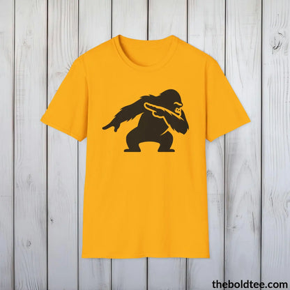 T-Shirt Gold / S The Bold Gorilla Dap Tee - Casual, Sustainable & Soft Cotton Crewneck Unisex T-Shirt - in 9 Bold Colors