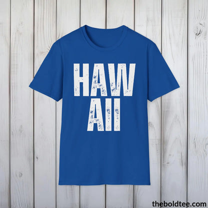 T-Shirt HAWAII Tee - Casual, Sustainable & Soft Cotton Crewneck Unisex T-Shirt - 9 Bold Colors