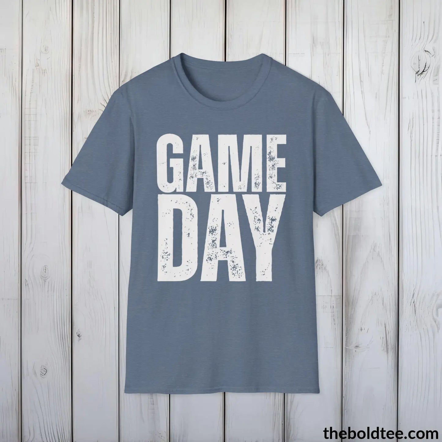 T-Shirt Heather Indigo / S Game Day Sports Fan T-Shirt - Casual Game Day Cotton Crewneck Tee - Eco-Friendly & Stylish Game Wear - 9 Colors