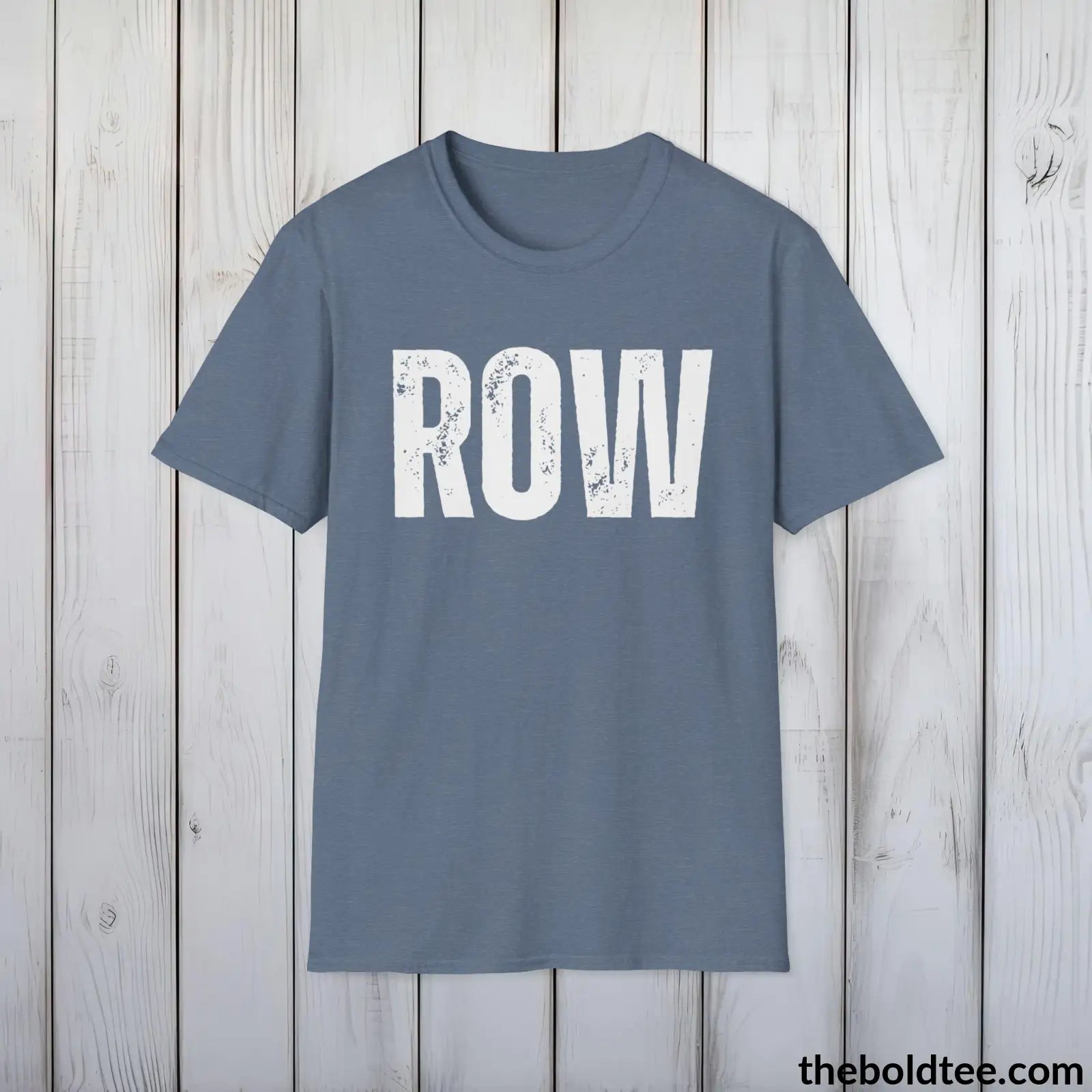 T-Shirt Heather Indigo / S ROW Tee - Bold Urbnan Cotton T-Shirt - 9 Epic Colors Available