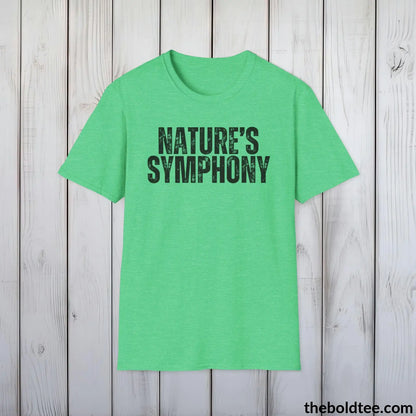 T-Shirt Heather Irish Green / S NATURE'S SYMPHONY Gardening Tee - Soft & Strong Cotton Crewneck Unisex T-Shirt - 8 Trendy Colors