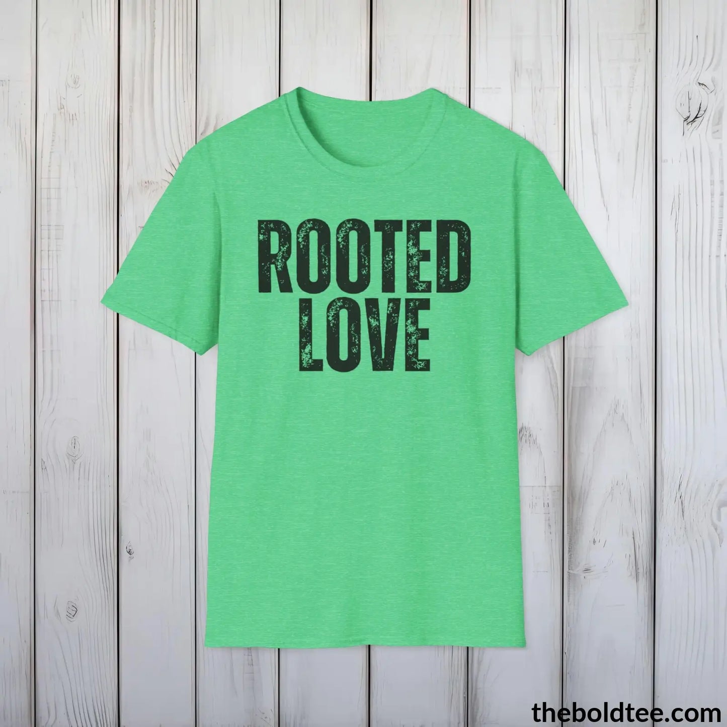 T-Shirt Heather Irish Green / S ROOTE LOVE Gardening Tee - Soft & Strong Cotton Crewneck Unisex T-Shirt - 8 Trendy Colors