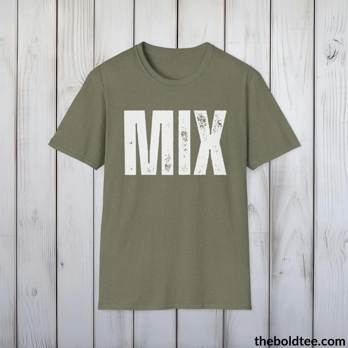 T-Shirt Heather Military Green / S MIX Tee - Bold Urbnan Cotton T-Shirt - 9 Epic Colors Available