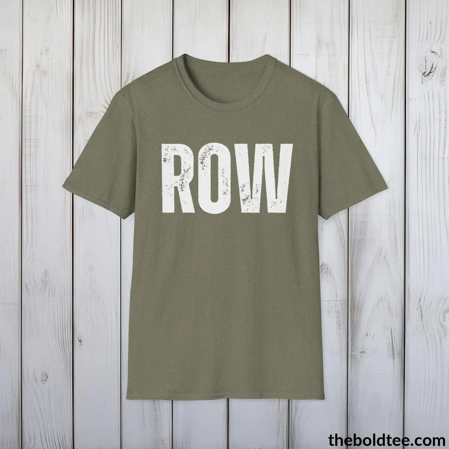 T-Shirt Heather Military Green / S ROW Tee - Bold Urbnan Cotton T-Shirt - 9 Epic Colors Available