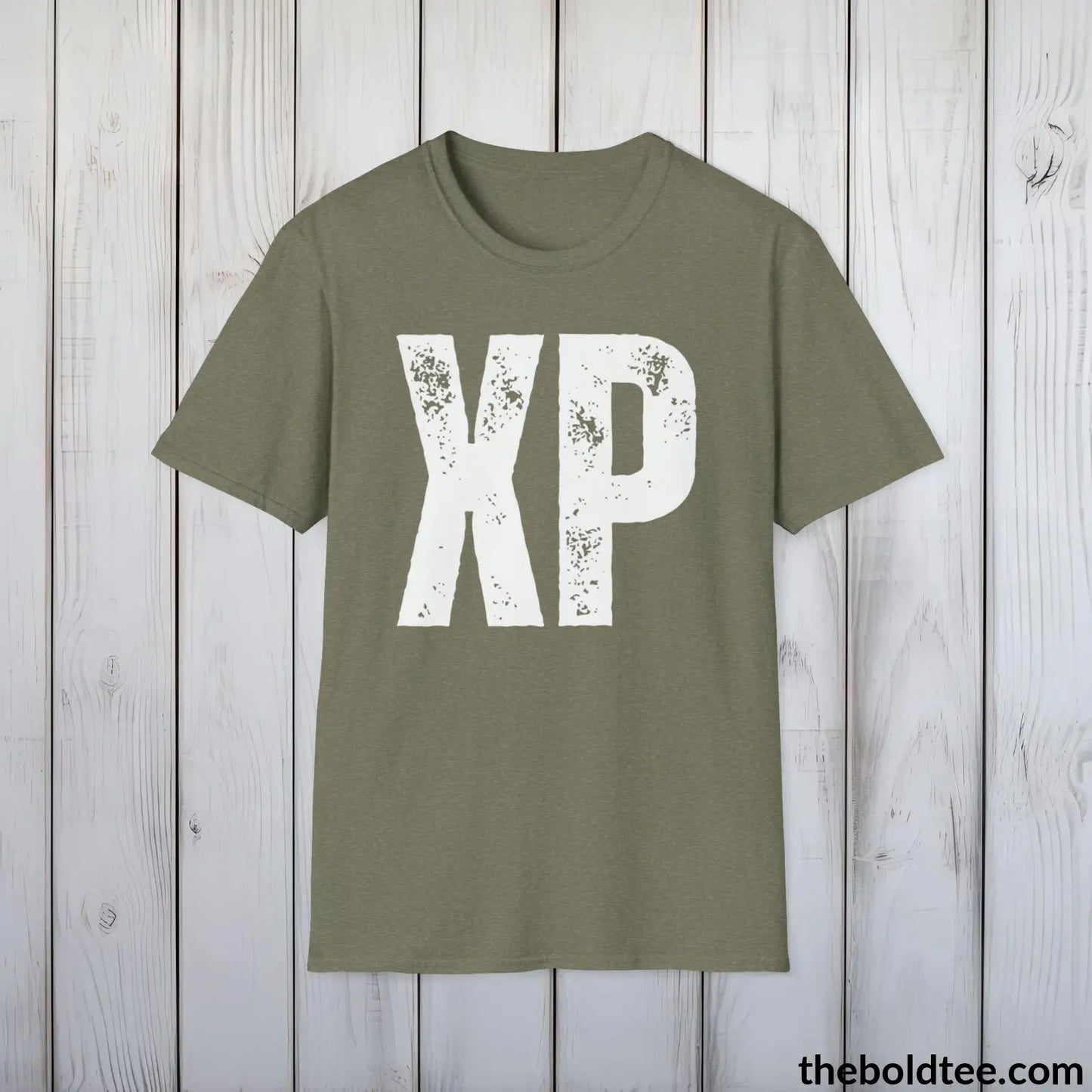 T-Shirt Heather Military Green / S XP Gamer Tee - Sustainable & Soft Cotton Crewneck Unisex T-Shirt - 9 Bold Colors