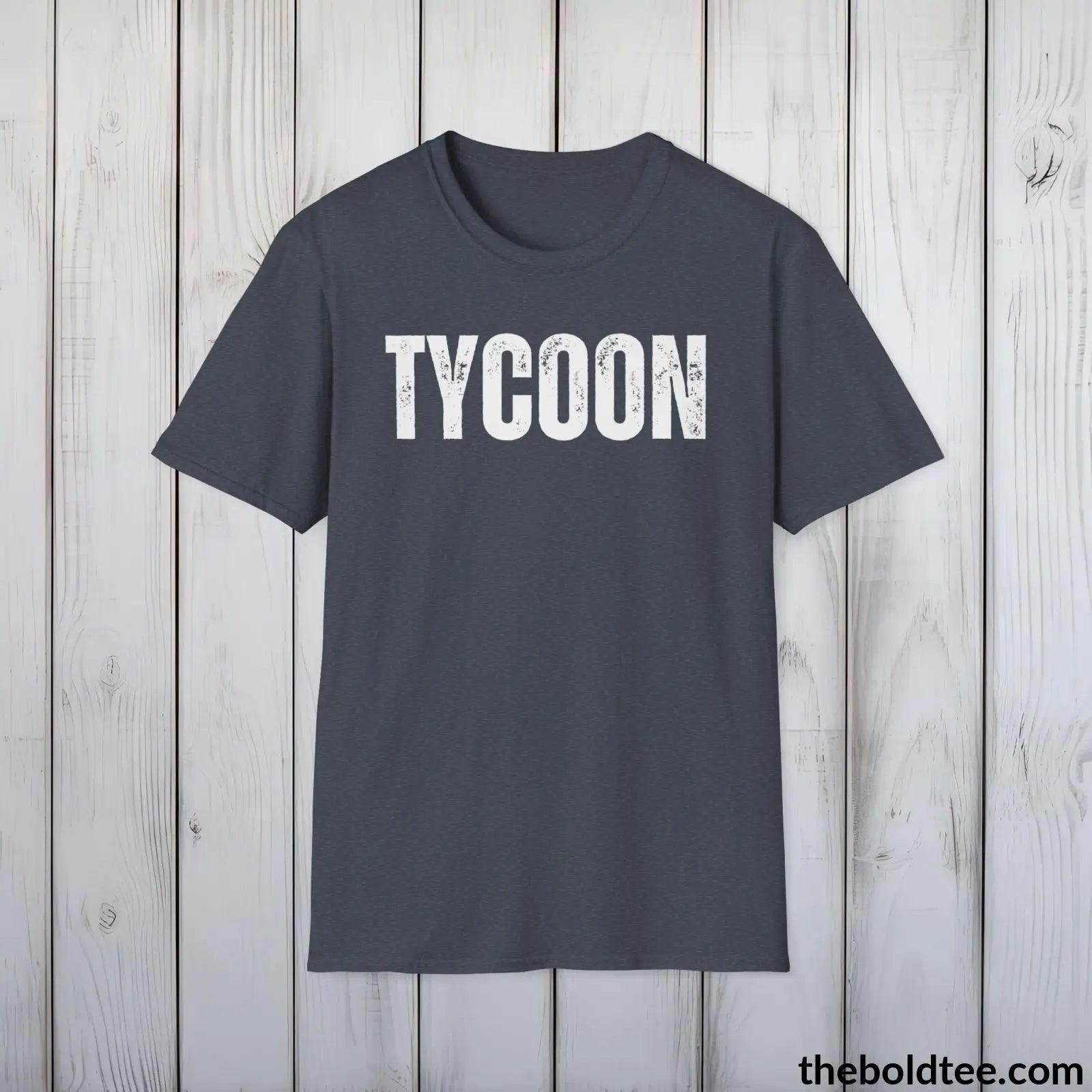 T-Shirt Heather Navy / S Bold TYCOON Tee - Premium Cotton Crewneck Unisex T-Shirt - 9 Bold Colors