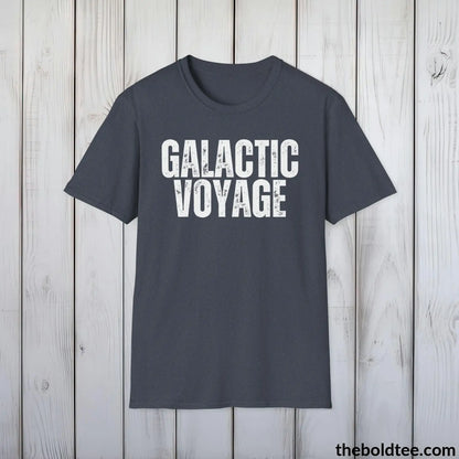 T-Shirt Heather Navy / S GALACTIC VOYAGE Space Tee - Casual, Sustainable & Soft Cotton Crewneck Unisex T-Shirt - 9 Bold Colors