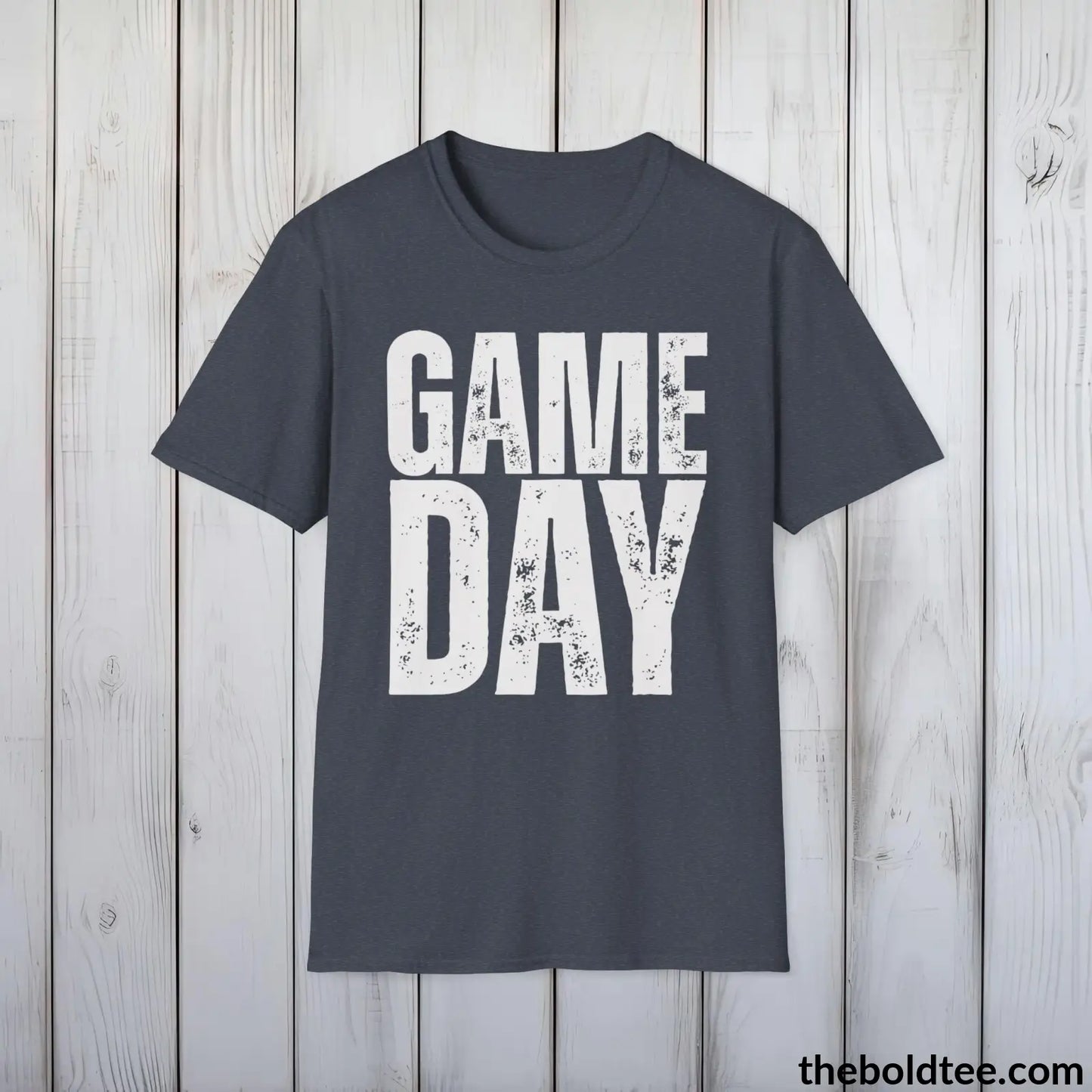 T-Shirt Heather Navy / S Game Day Sports Fan T-Shirt - Casual Game Day Cotton Crewneck Tee - Eco-Friendly & Stylish Game Wear - 9 Colors