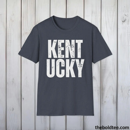 T-Shirt Heather Navy / S KENTUCKY Tee - Casual, Sustainable & Soft Cotton Crewneck Unisex T-Shirt - 9 Bold Colors