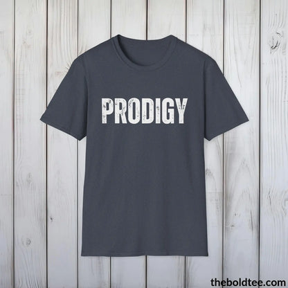 T-Shirt Heather Navy / S PRODIGY Tee - Bold Urbnan Cotton T-Shirt - 9 Epic Colors Available