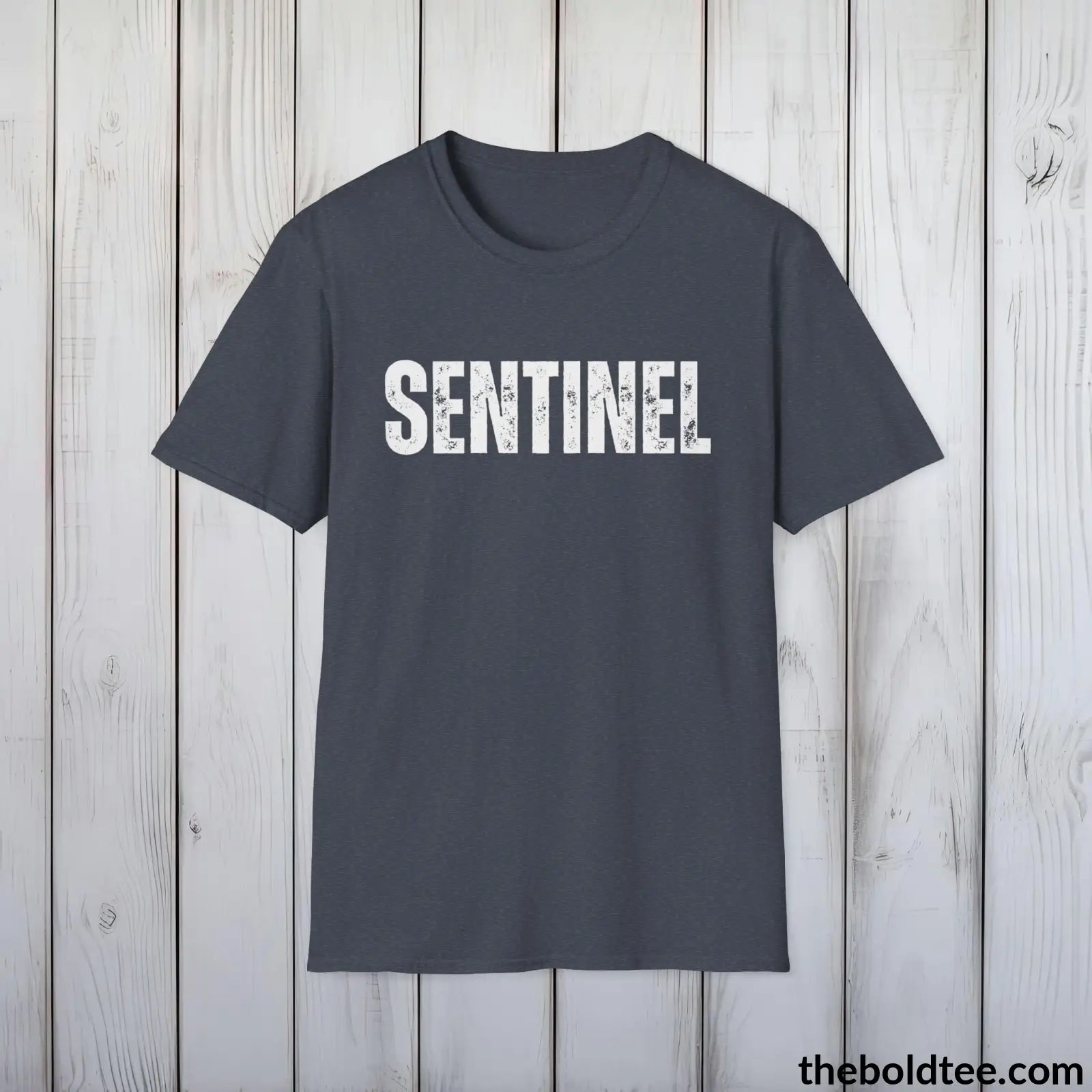 T-Shirt Heather Navy / S SENTINEL Tee - Bold Urbnan Cotton T-Shirt - 9 Epic Colors Available