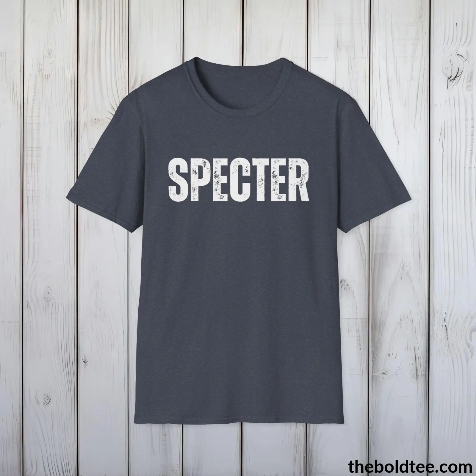 T-Shirt Heather Navy / S SPECTER Tee - Bold Urbnan Cotton T-Shirt - 9 Epic Colors Available