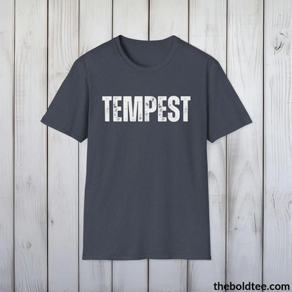 T-Shirt Heather Navy / S TEMPEST Tee - Bold Urbnan Cotton T-Shirt - 9 Epic Colors Available