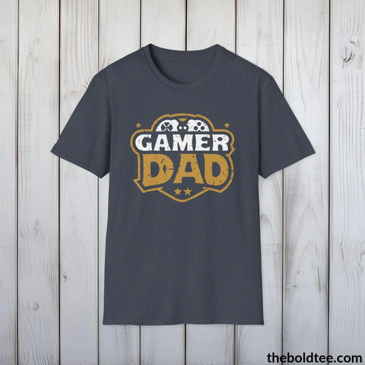 T-Shirt Heather Navy / S The Ultimate Gaming Dad Shirt - Comfort & Style for the High Score - Perfect Gift for Cool Fathers - 3 Colors Available