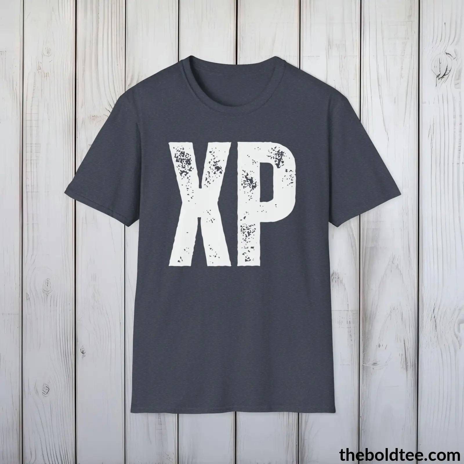 T-Shirt Heather Navy / S XP Gamer Tee - Sustainable & Soft Cotton Crewneck Unisex T-Shirt - 9 Bold Colors