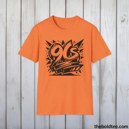 T-Shirt Heather Orange / S Epic 90s Grafitti Tee - Premium Soft Cotton Crewneck Unisex T-Shirt - 8 Trendy Colors