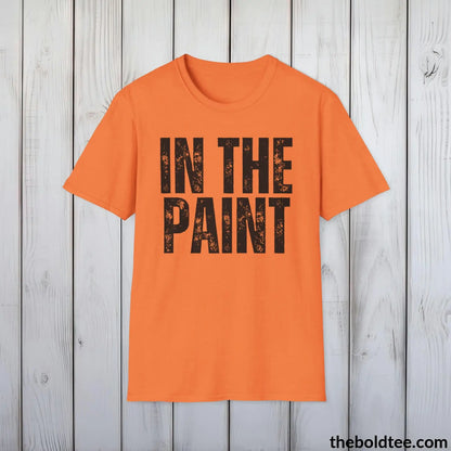 T-Shirt Heather Orange / S IN THE PAINT Basketball Tee - Sustainable & Soft Cotton Crewneck Unisex T-Shirt - 9 Bold Colors