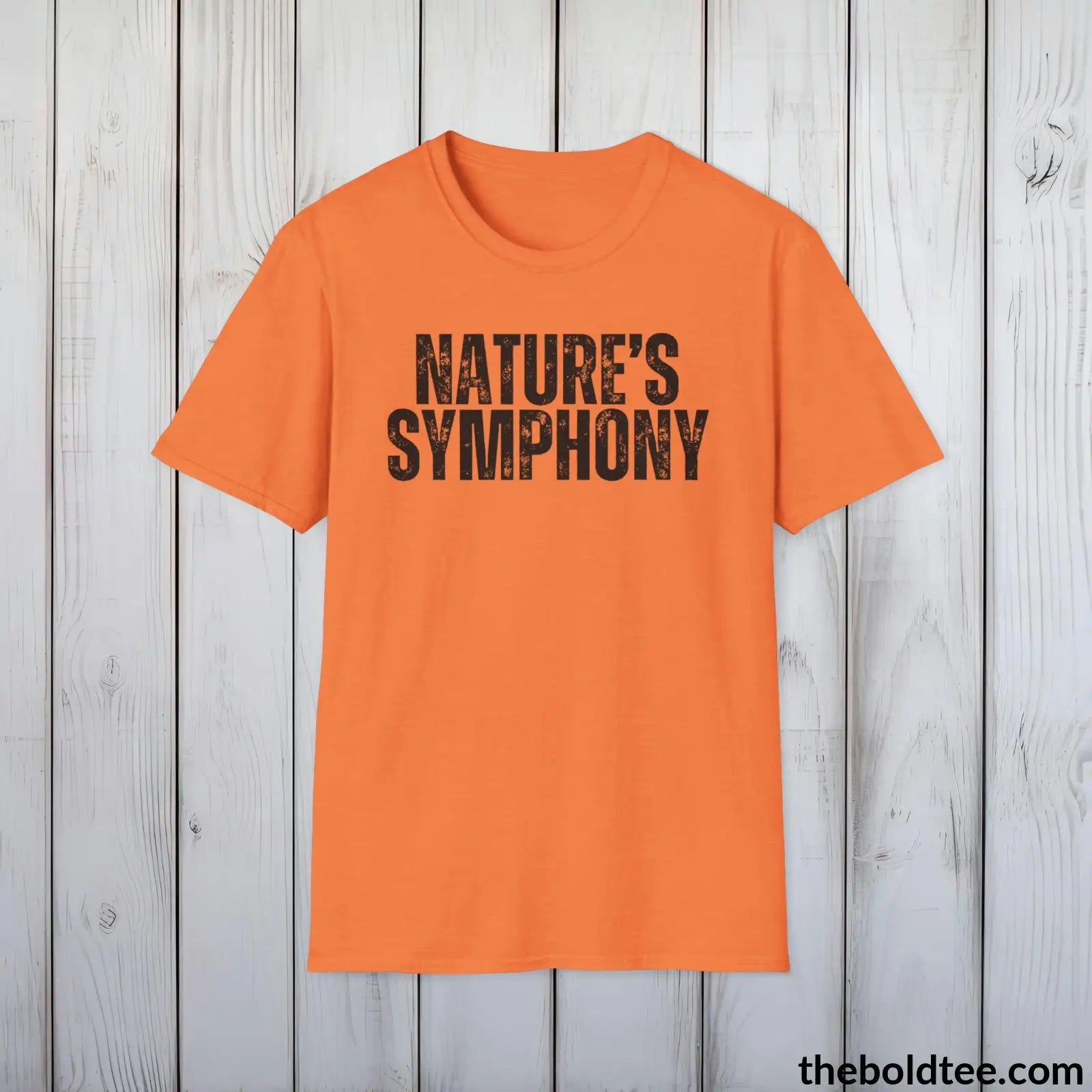 T-Shirt Heather Orange / S NATURE'S SYMPHONY Gardening Tee - Soft & Strong Cotton Crewneck Unisex T-Shirt - 8 Trendy Colors