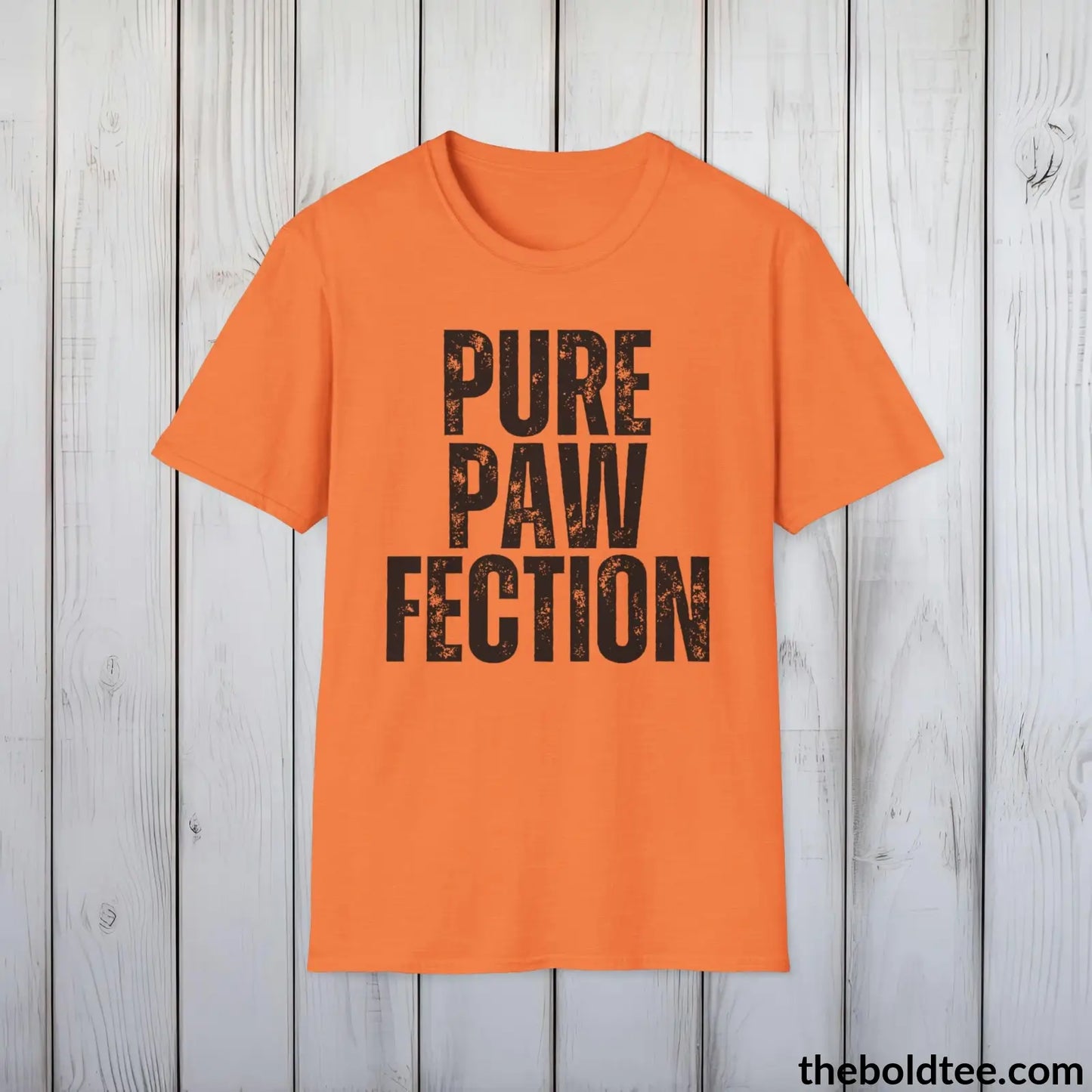 T-Shirt Heather Orange / S PURE PAWFECTION Tee - Sustainable & Soft Cotton Crewneck Unisex T-Shirt - 9 Bold Colors