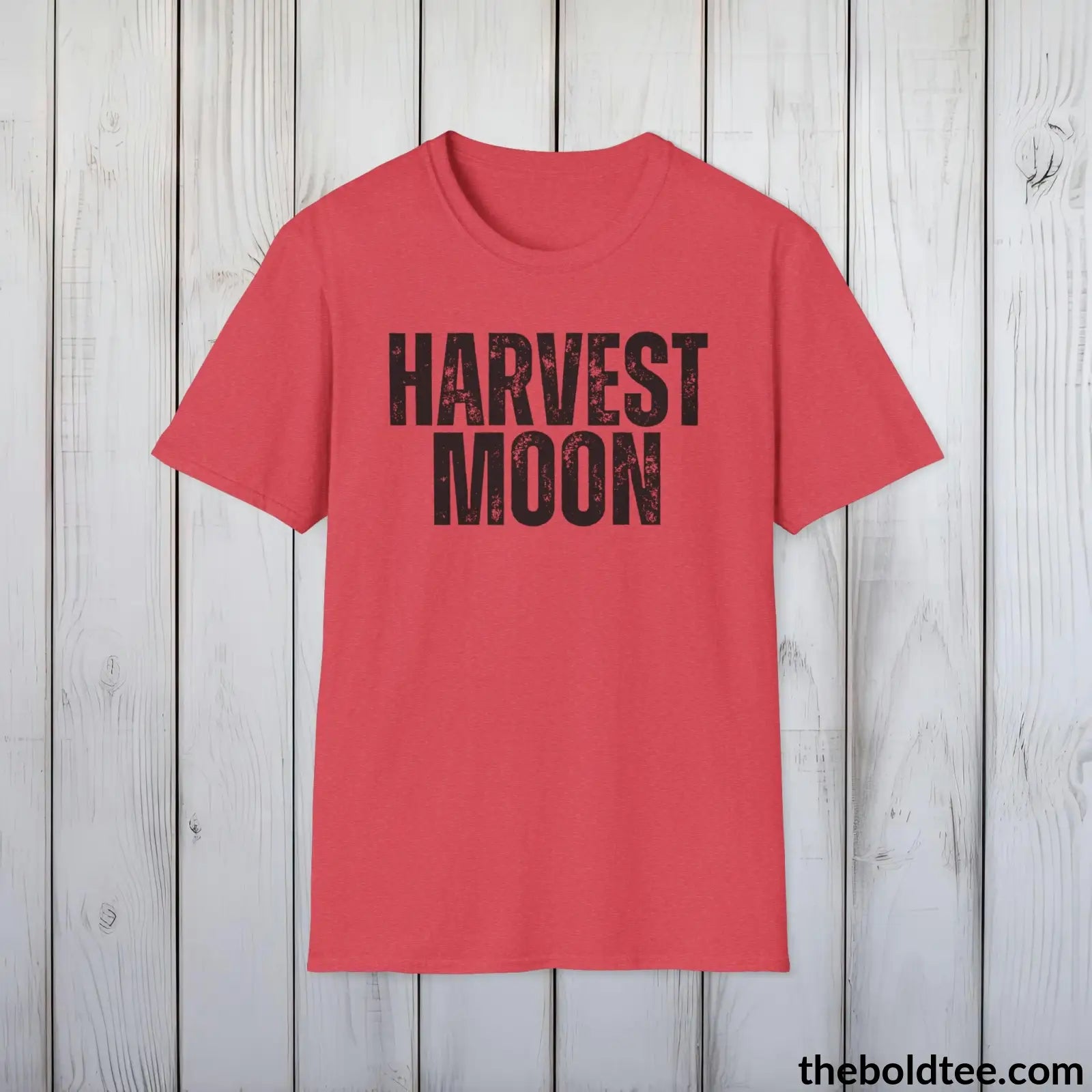 T-Shirt Heather Red / S HARVEST MOON Gardening Tee - Soft & Strong Cotton Crewneck Unisex T-Shirt - 8 Trendy Colors