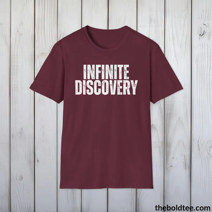 T-Shirt INFIINITE DISCOVERY Space Tee - Casual, Sustainable & Soft Cotton Crewneck Unisex T-Shirt - 9 Bold Colors