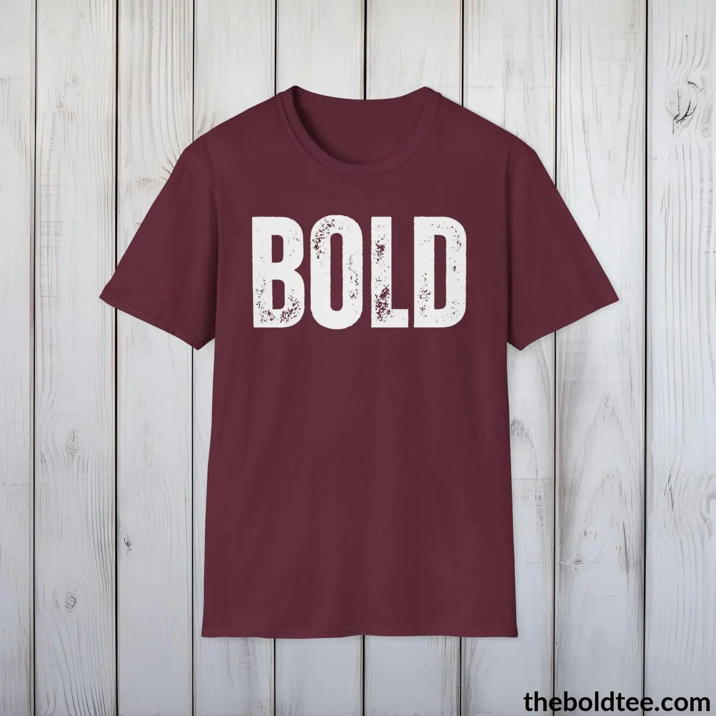 T-Shirt Maroon / S BOLD Tee - Premium Cotton Crewneck Unisex T-Shirt - 9 Bold Colors