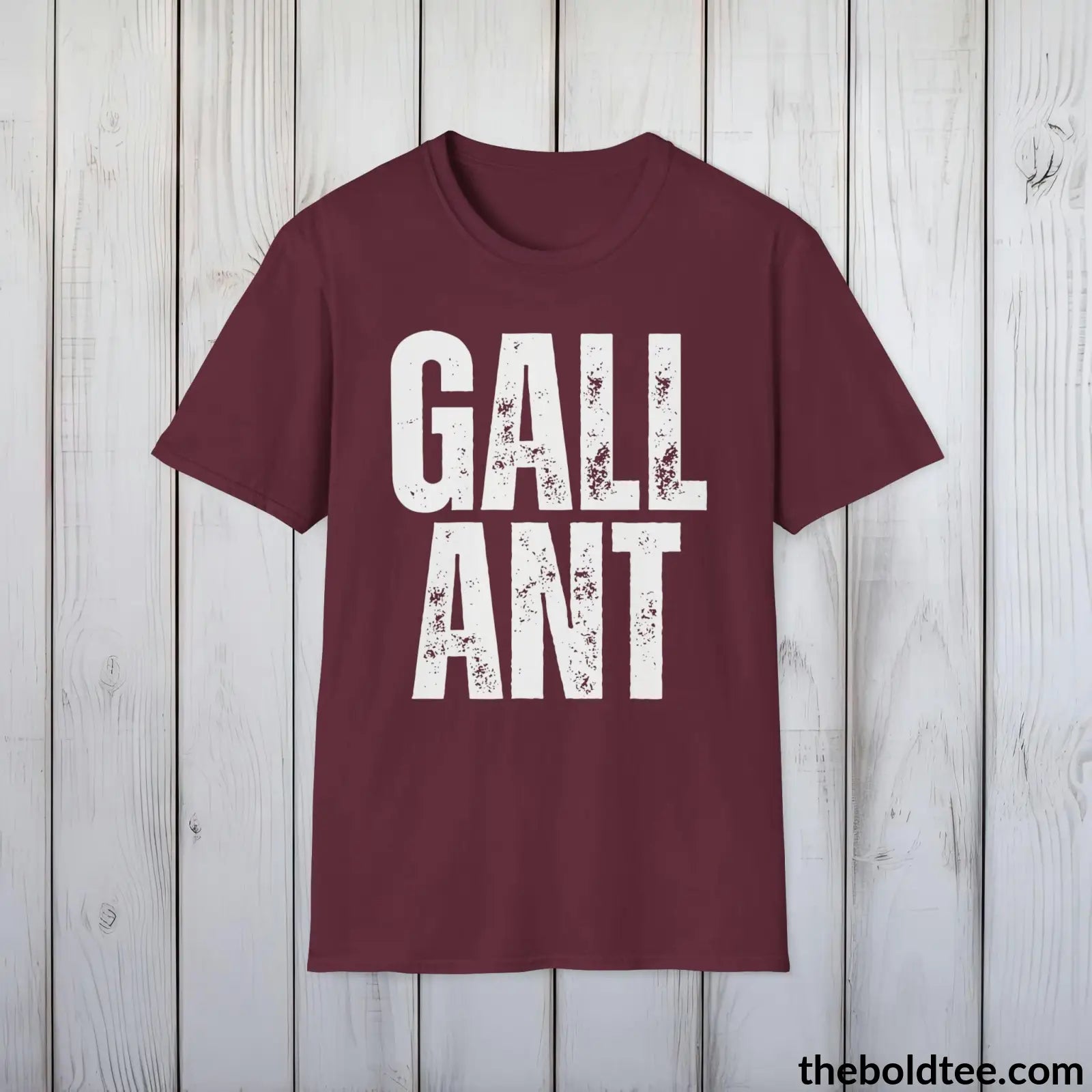 T-Shirt Maroon / S GALLANT Tee - Casual, Sustainable & Soft Cotton Crewneck Unisex T-Shirt - 9 Bold Colors