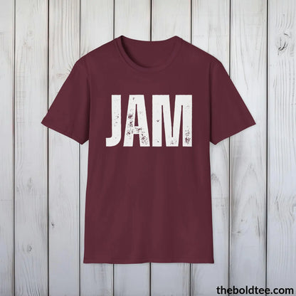 T-Shirt Maroon / S JAM Tee - Bold Urbnan Cotton T-Shirt - 9 Epic Colors Available