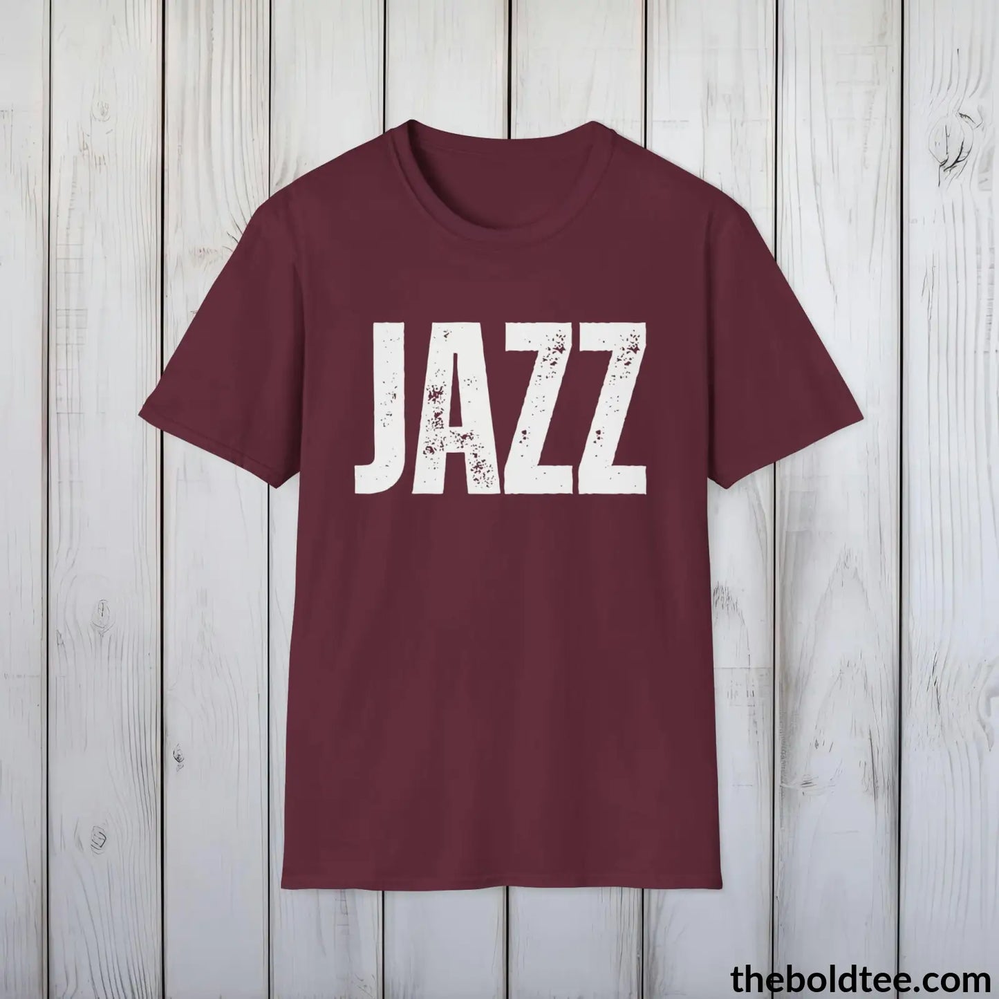 T-Shirt Maroon / S JAZZ Tee - Bold Urbnan Cotton T-Shirt - 9 Epic Colors Available