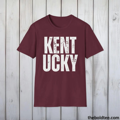 T-Shirt Maroon / S KENTUCKY Tee - Casual, Sustainable & Soft Cotton Crewneck Unisex T-Shirt - 9 Bold Colors