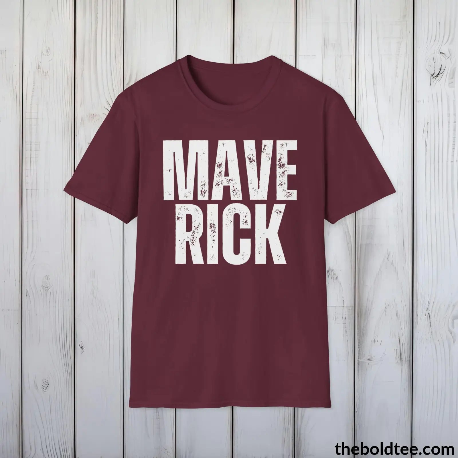 T-Shirt Maroon / S MAVERICK Tee - Casual, Sustainable & Soft Cotton Crewneck Unisex T-Shirt - 9 Bold Colors