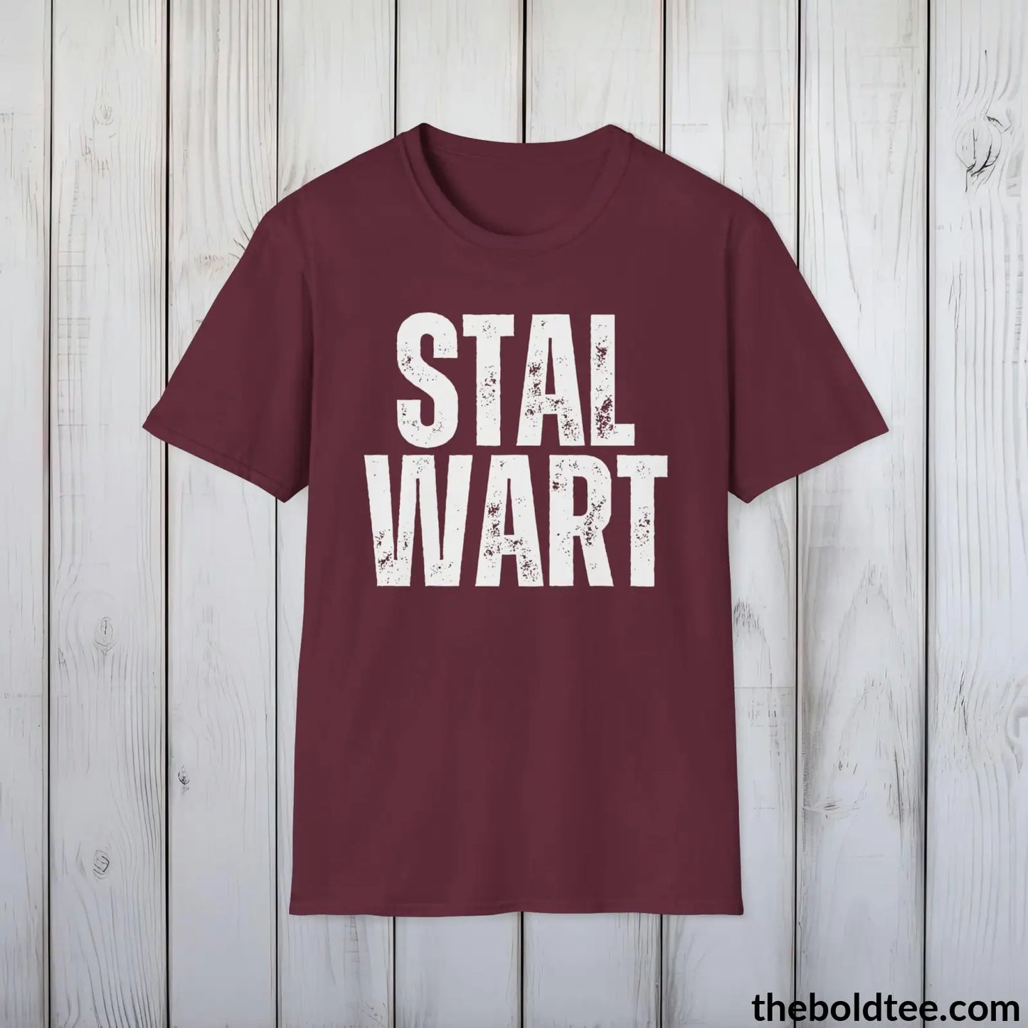 T-Shirt Maroon / S STALWART Tee - Casual, Sustainable & Soft Cotton Crewneck Unisex T-Shirt - 9 Bold Colors