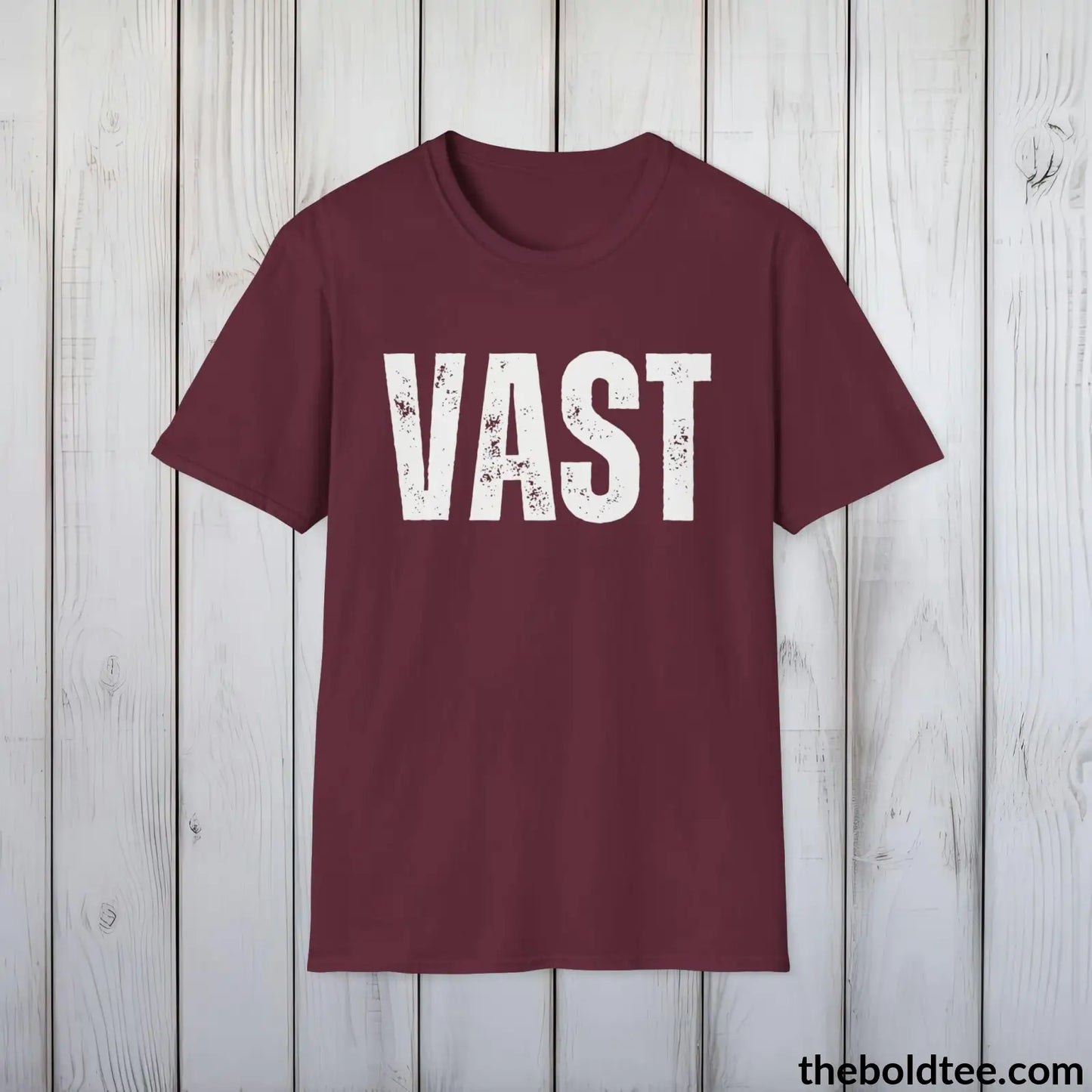 T-Shirt Maroon / S VAST Tee - Bold Urbnan Cotton T-Shirt - 9 Epic Colors Available