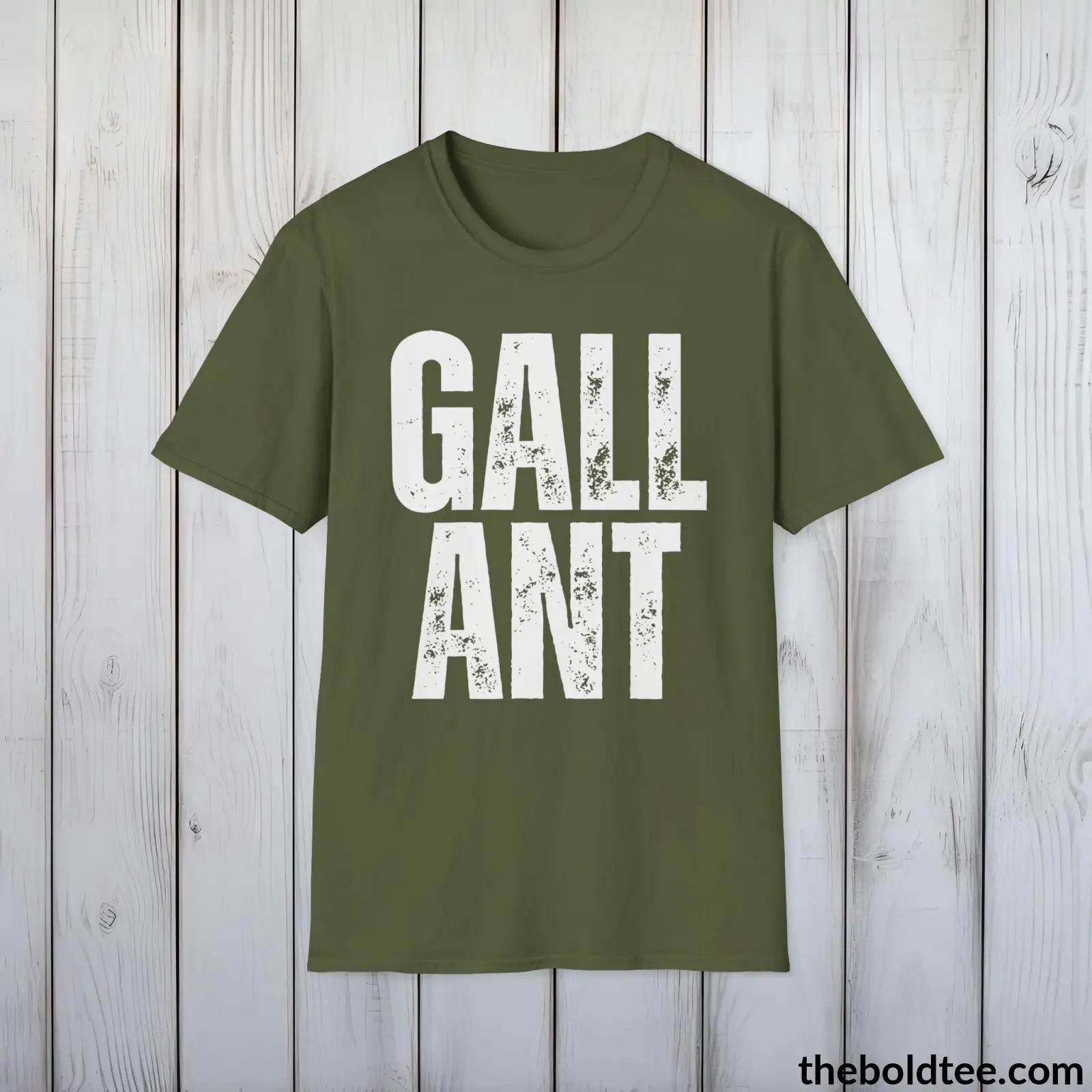 T-Shirt Military Green / S GALLANT Tee - Casual, Sustainable & Soft Cotton Crewneck Unisex T-Shirt - 9 Bold Colors