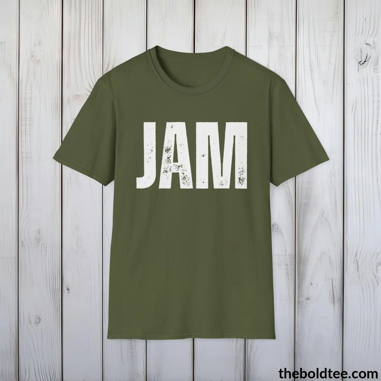 T-Shirt Military Green / S JAM Tee - Bold Urbnan Cotton T-Shirt - 9 Epic Colors Available