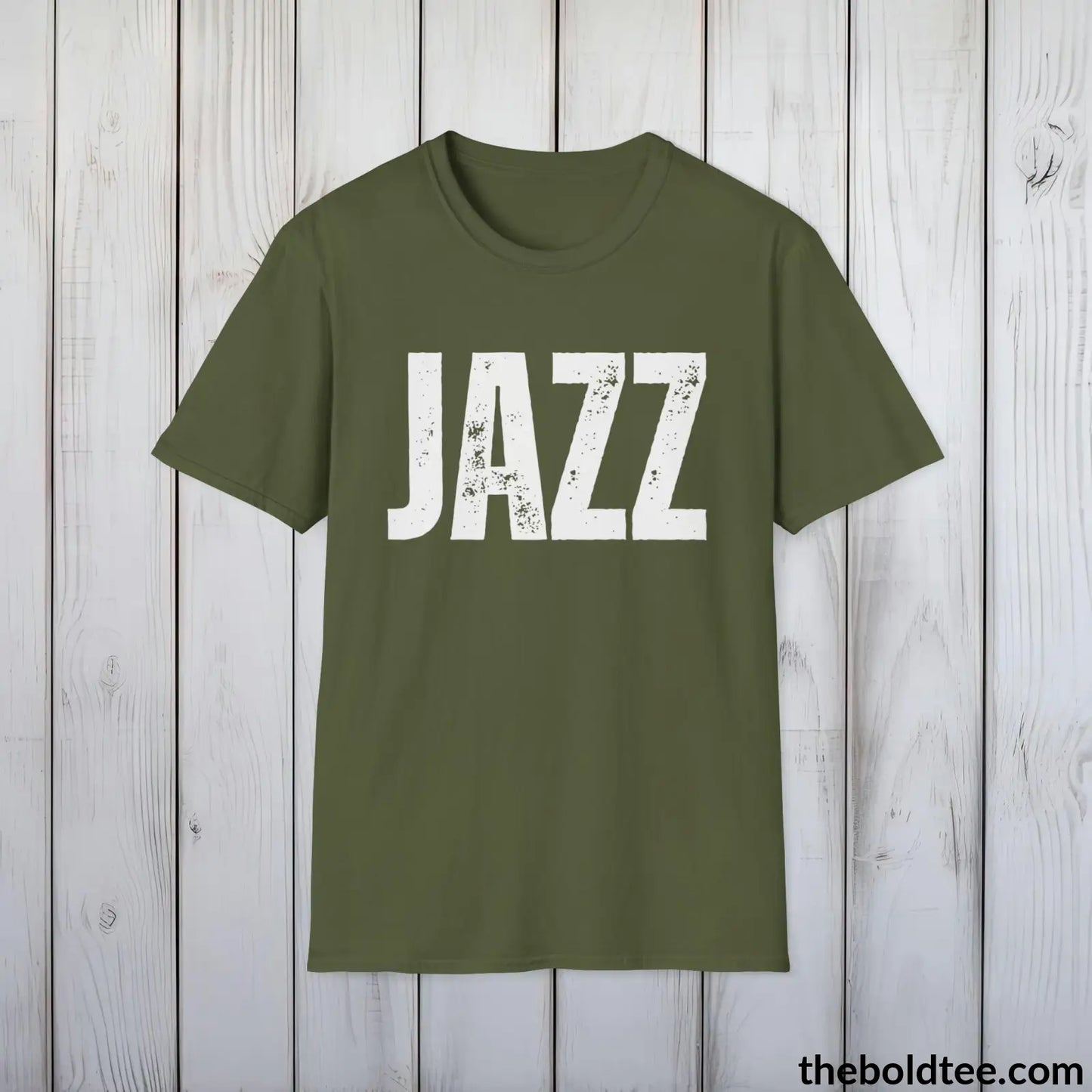 T-Shirt Military Green / S JAZZ Tee - Bold Urbnan Cotton T-Shirt - 9 Epic Colors Available