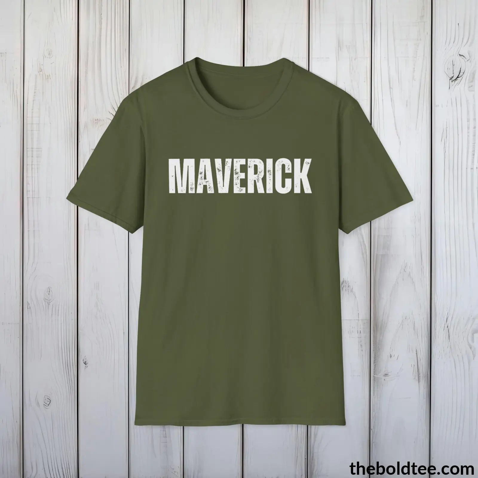 T-Shirt Military Green / S MAVERICK Tee - Bold Urbnan Cotton T-Shirt - 9 Epic Colors Available