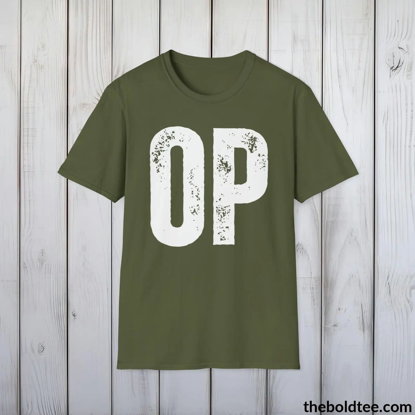 T-Shirt Military Green / S OP Gamer Tee - Sustainable & Soft Cotton Crewneck Unisex T-Shirt - 9 Bold Colors