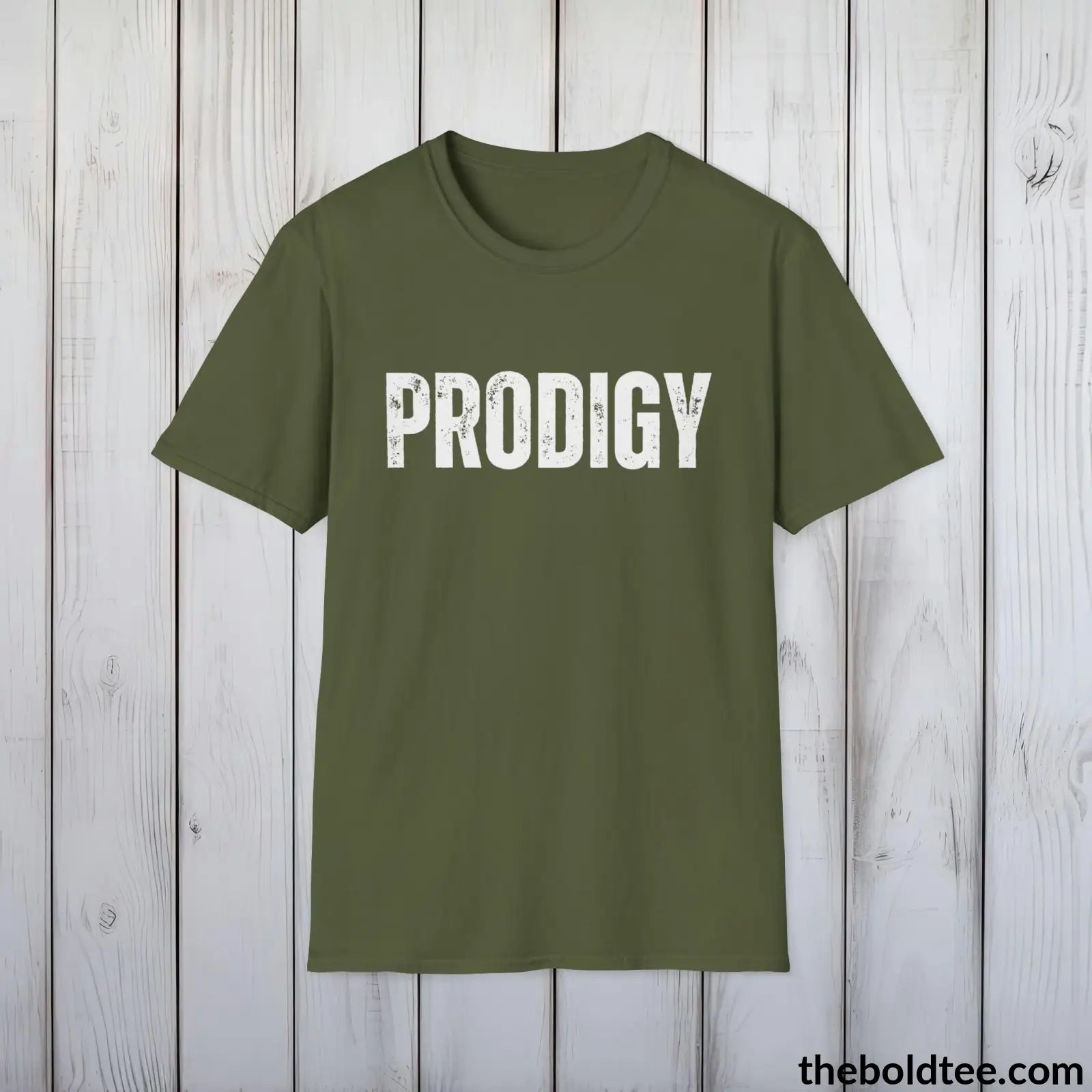 T-Shirt Military Green / S PRODIGY Tee - Bold Urbnan Cotton T-Shirt - 9 Epic Colors Available