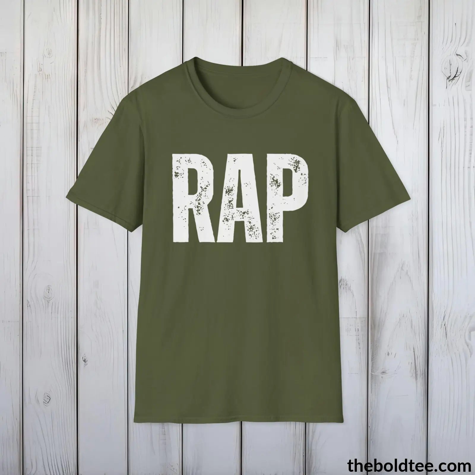 T-Shirt Military Green / S RAP Tee - Bold Urbnan Cotton T-Shirt - 9 Epic Colors Available