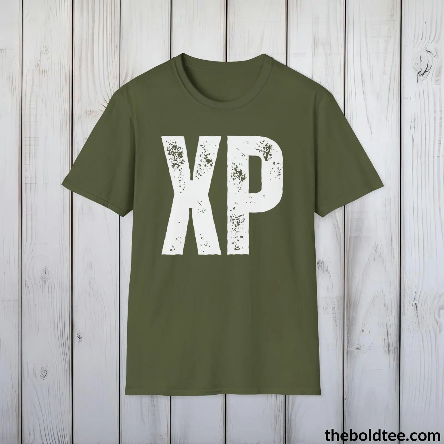 T-Shirt Military Green / S XP Gamer Tee - Sustainable & Soft Cotton Crewneck Unisex T-Shirt - 9 Bold Colors