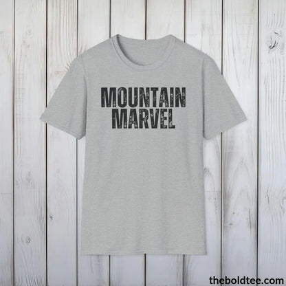 T-Shirt MOUNTAIN MARVEL Hiking Tee - Sustainable & Soft Cotton Crewneck Unisex T-Shirt - 8 Trendy Colors