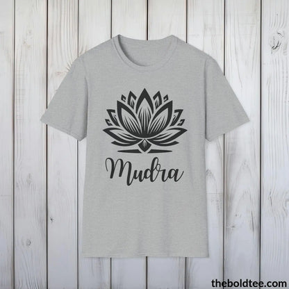 T-Shirt Mudra Yoga Tee - Sustainable & Soft Cotton Crewneck Unisex T-Shirt - 9 Bold Colors