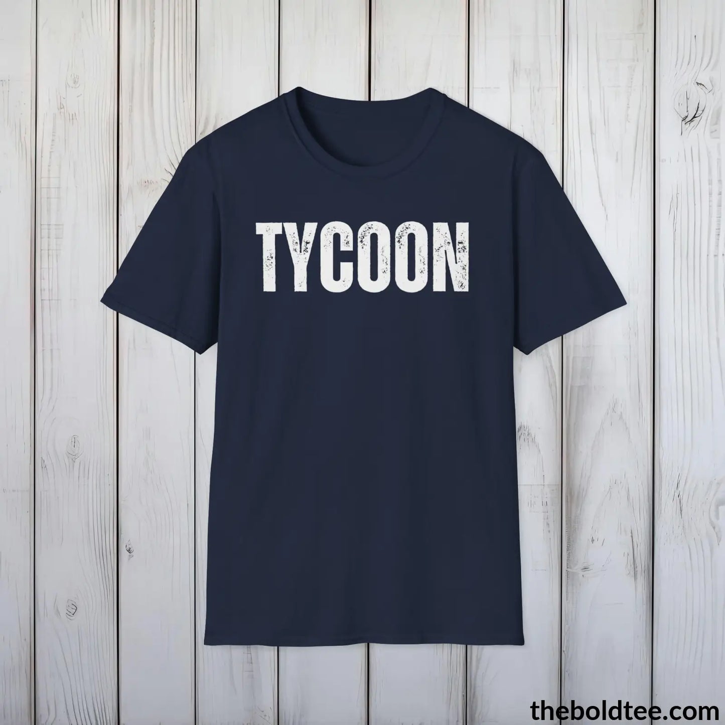 T-Shirt Navy / S Bold TYCOON Tee - Premium Cotton Crewneck Unisex T-Shirt - 9 Bold Colors