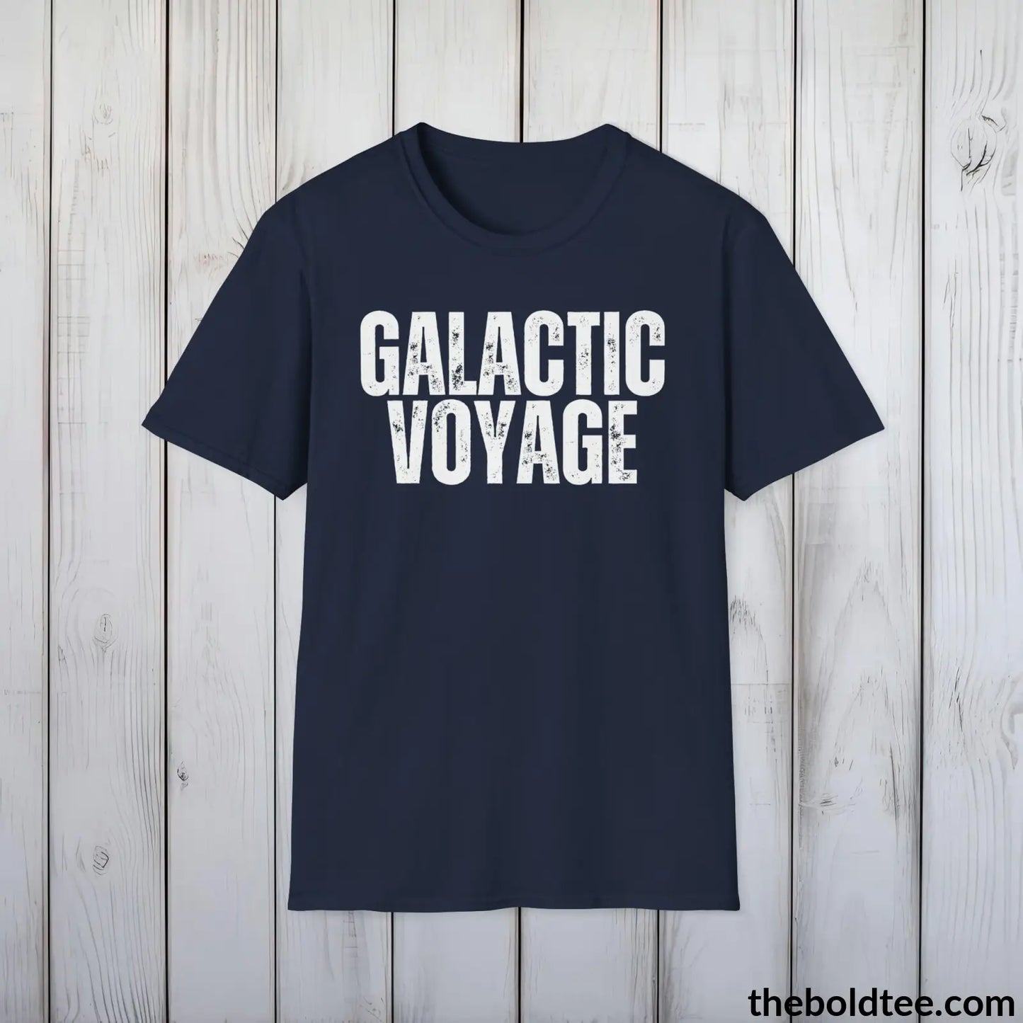 T-Shirt Navy / S GALACTIC VOYAGE Space Tee - Casual, Sustainable & Soft Cotton Crewneck Unisex T-Shirt - 9 Bold Colors