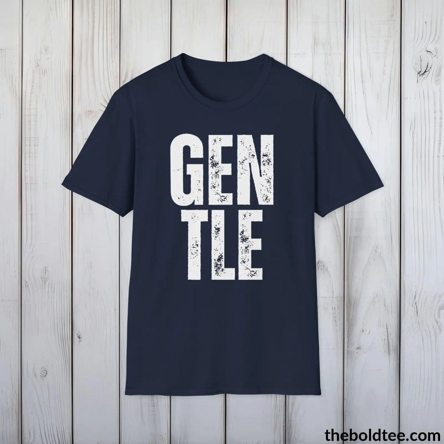 T-Shirt Navy / S GENTLE Tee - Casual, Sustainable & Soft Cotton Crewneck Unisex T-Shirt - 9 Bold Colors