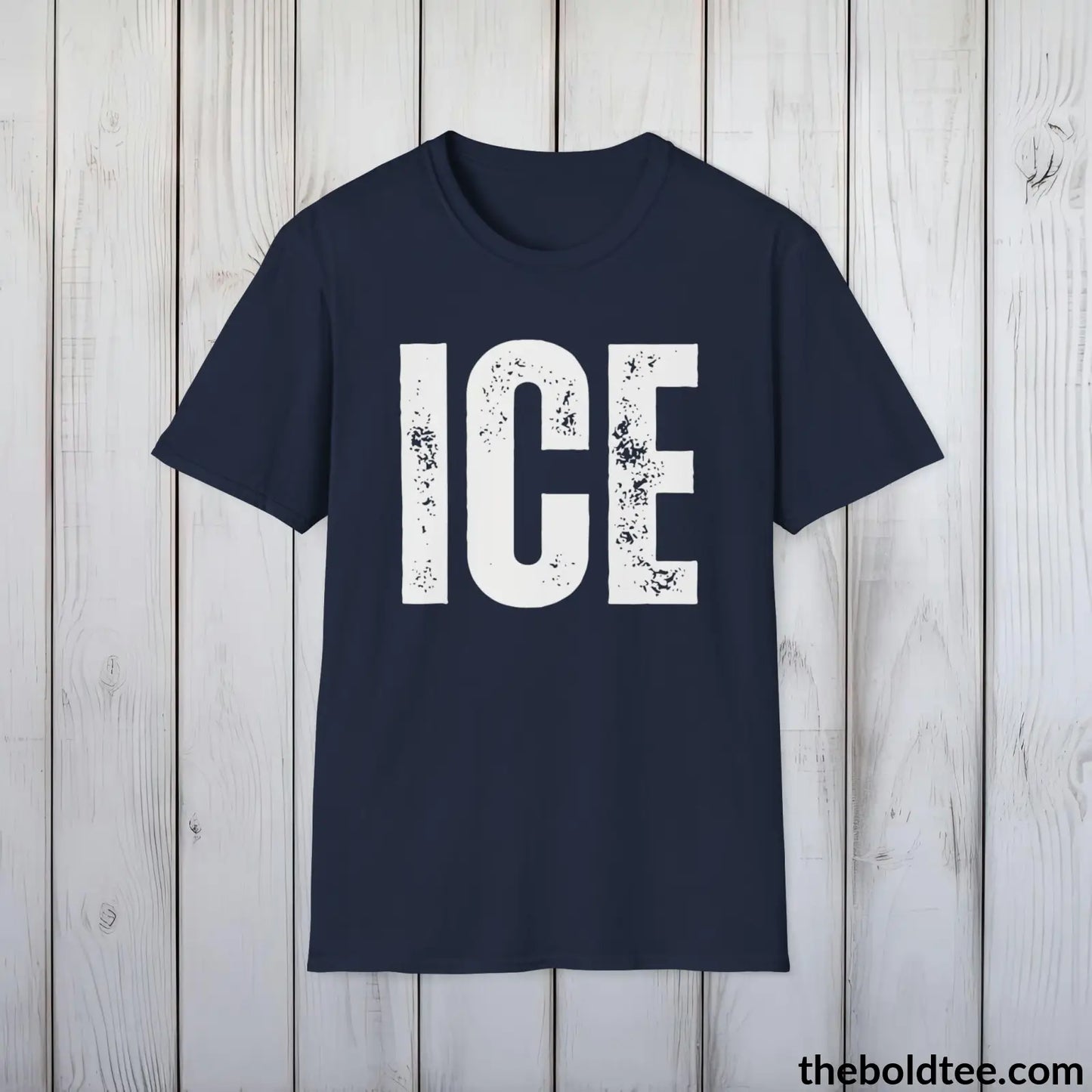 T-Shirt Navy / S ICE Tee - Bold Urbnan Cotton T-Shirt - 9 Epic Colors Available