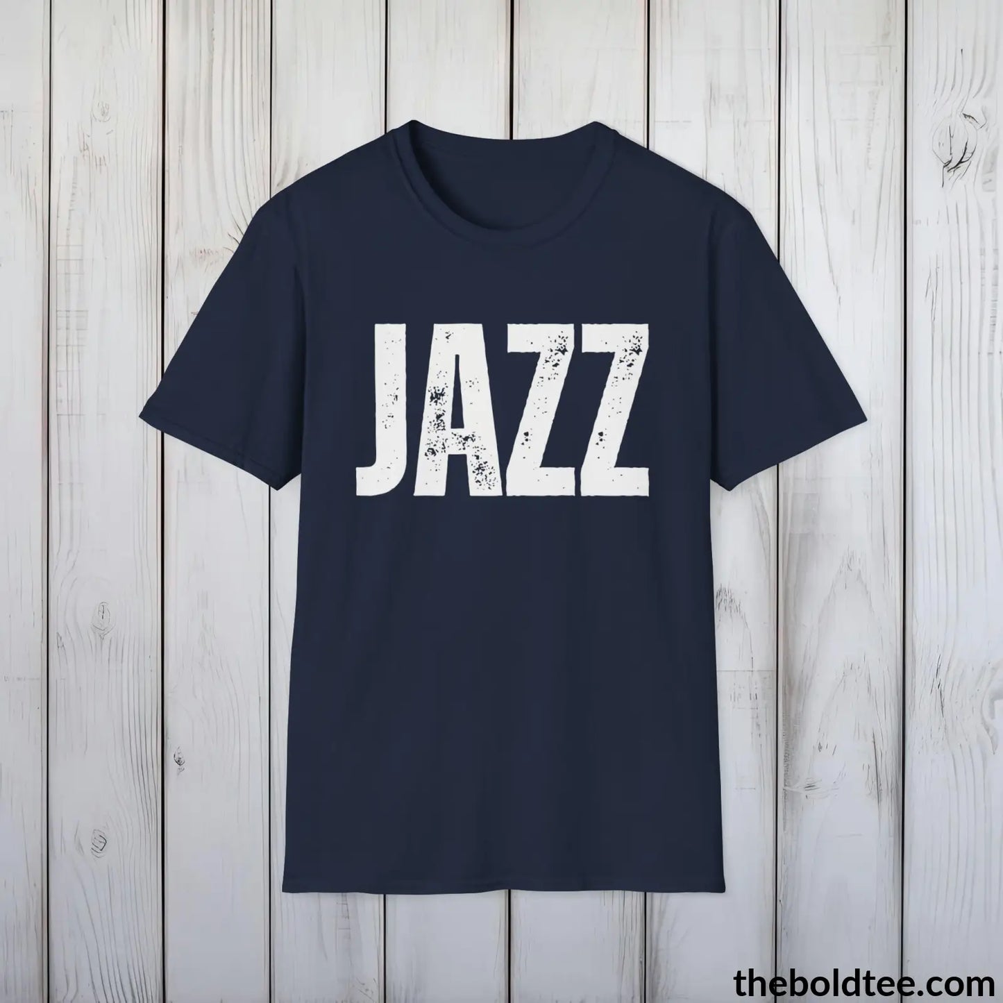 T-Shirt Navy / S JAZZ Tee - Bold Urbnan Cotton T-Shirt - 9 Epic Colors Available