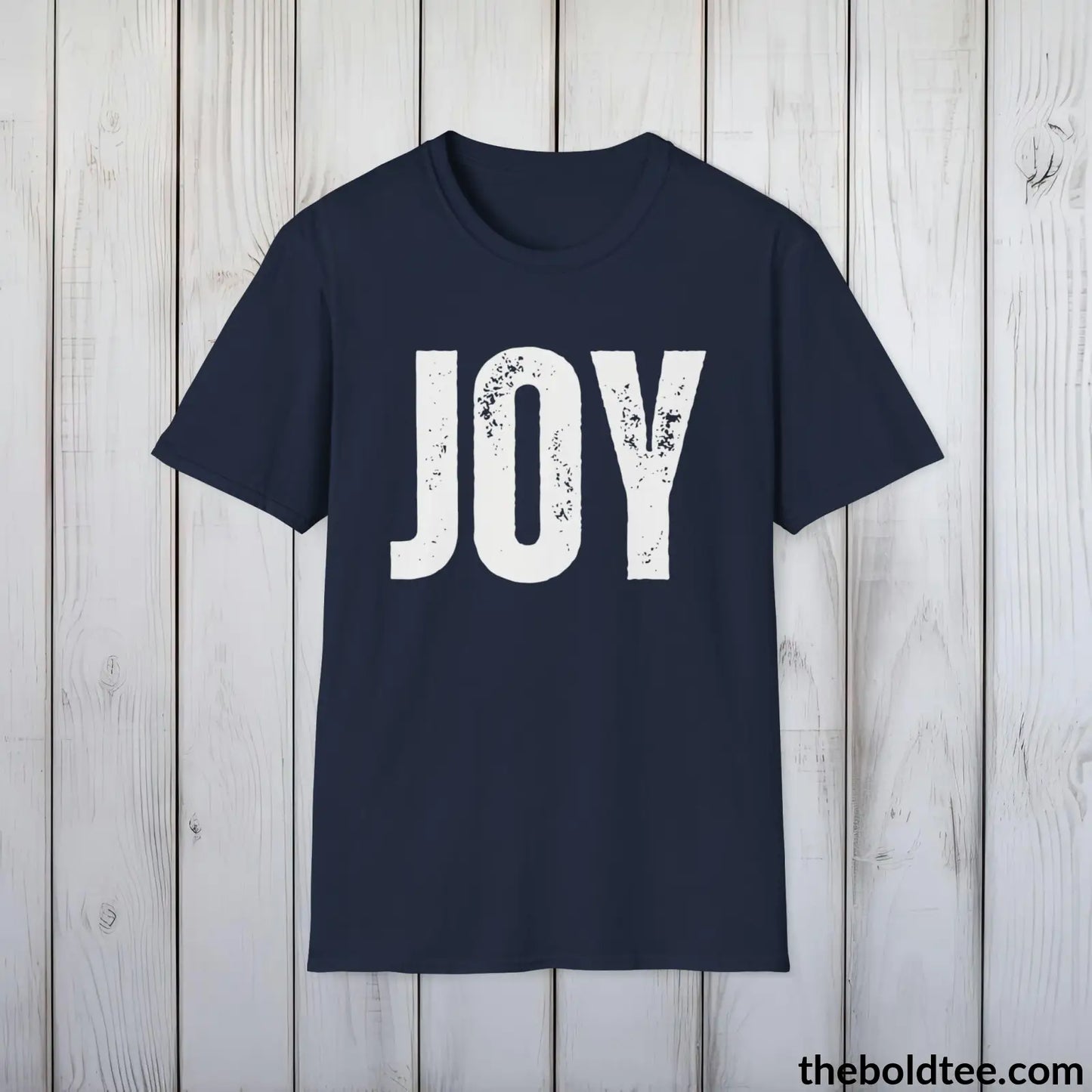 T-Shirt Navy / S JOY Tee - Bold Urbnan Cotton T-Shirt - 9 Epic Colors Available