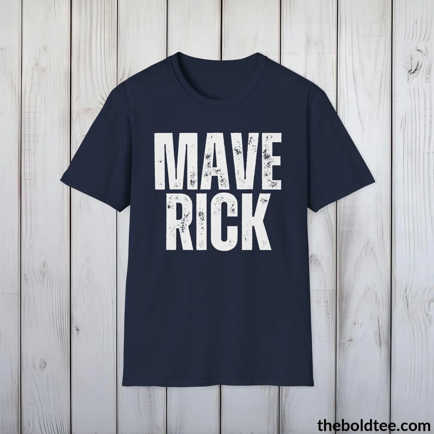 T-Shirt Navy / S MAVERICK Tee - Casual, Sustainable & Soft Cotton Crewneck Unisex T-Shirt - 9 Bold Colors